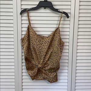 Leopard print cami